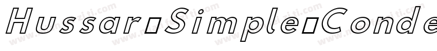 Hussar Simple Conde字体转换
